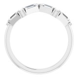 14K White 1/3 CTW Diamond Stackable Ring photo 2