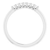 14K White 1/10 CTW Diamond Anniversary Band photo 2