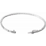 14K White 1 CTW Diamond Line 7 Bracelet photo 2