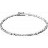 14K White 1 CTW Diamond Line 7 Bracelet photo