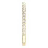 14K Yellow 1/4 CTW Diamond Anniversary Band photo 4