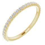 14K Yellow 1/4 CTW Diamond Anniversary Band photo