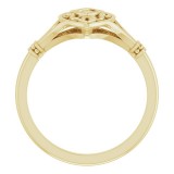 14K Yellow Vintage-Inspired Ring photo 2