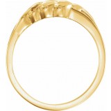 14K Yellow Freeform Remount Ring photo 2