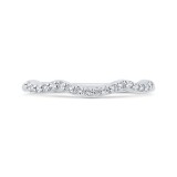 Shah Luxury 14K White Gold Diamond Wedding Band photo