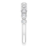 14K White 1/6 CTW Diamond Anniversary Band photo 4