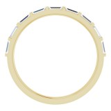 14K Yellow 3/8 CTW Diamond Straight Baguette Anniversary Band photo 2