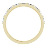 14K Yellow 3/8 CTW Diamond Straight Baguette Anniversary Band photo 2