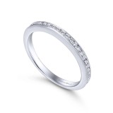 Gabriel & Co. 14k White Gold Contemporary Eternity Wedding Band photo 3