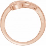 14K Rose Freeform Ring photo 2