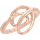 14K Rose Freeform Ring photo