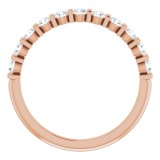 14K Rose 1/2 CTW Diamond Anniversary Band photo 2