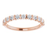 14K Rose 1/2 CTW Diamond Anniversary Band photo 3