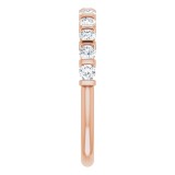 14K Rose 1/2 CTW Diamond Anniversary Band photo 4