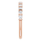 14K Rose 1/2 CTW Diamond Anniversary Band photo 4