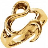 14K Yellow Freeform Ring photo