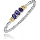 Vahan 14k Gold & Sterling Silver London Blue Topaz Bracelet photo