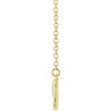 14K Yellow Infinity-Inspired 18 Necklace photo 2