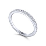 Gabriel & Co. 14k White Gold Contemporary Anniversary Wedding Band photo 3