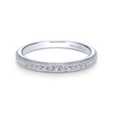 Gabriel & Co. 14k White Gold Contemporary Anniversary Wedding Band photo