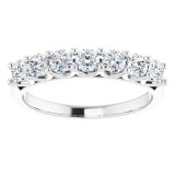 14K White 5/8 CTW Diamond Anniversary Band photo 3