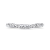 Shah Luxury 14K White Gold Round Diamond Wedding Band photo