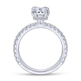 Gabriel & Co. 14k White Gold Contemporary Straight Engagement Ring photo 2
