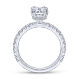 Gabriel & Co. 14k White Gold Contemporary Straight Engagement Ring photo 2