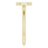 14K Yellow .08 CTW Diamond Initial D Ring photo 4