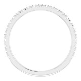 14K White 1/3 CTW Diamond Matching Band photo 2