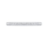 Shah Luxury 14K White Gold Plain Wedding Band photo