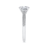 Shah Luxury 14K Two-Tone Gold Round Cut Diamond Engagement Ring (Semi-Mount) photo 3
