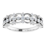 Platinum 1/3 CTW Diamond Stackable Ring photo 3