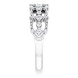 Platinum 1/3 CTW Diamond Stackable Ring photo 4