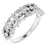 Platinum 1/3 CTW Diamond Stackable Ring photo