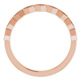 14K Rose Stackable Geometric Ring photo 2