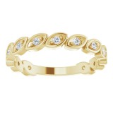 14K Yellow 1/6 CTW Diamond Anniversary Band photo 3