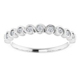 14K White 1/6 CTW Diamond Anniversary Band photo 3