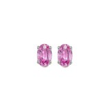 Gems One 14Kt White Gold Pink Sapphire (7/8 Ctw) Earring photo