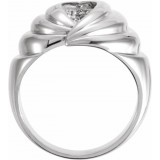 14K White Freeform Remount Ring photo 4