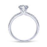 Gabriel & Co. 14k White Gold Contemporary Straight Engagement Ring photo 2