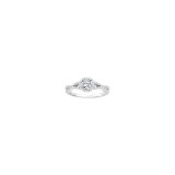 Platinum 0.30ct Diamond Halo Semi Mount Engagement Ring photo