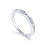 Gabriel & Co. 14k White Gold Contemporary Anniversary Wedding Band photo 3