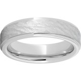 Serinium Flat Band with Grooved Edges and Bark Finish photo