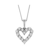 Gems One Silver Diamond (1/10 Ctw) Pendant photo