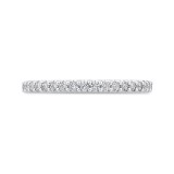 Shah Luxury 14K White Gold Half-Eternity Diamond Wedding Band photo