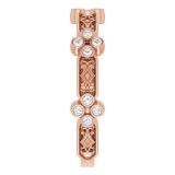 14K Rose 1/6 CTW Diamond Anniversary Band photo 4