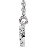 14K White .08 CTW Diamond Infinity-Inspired 16 Necklace photo 2