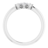 14K White 1/5 CTW Diamond Anniversary Band photo 2