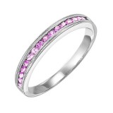 Gems One 10Kt White Gold Pink Sapphire (1/3 Ctw) Ring photo